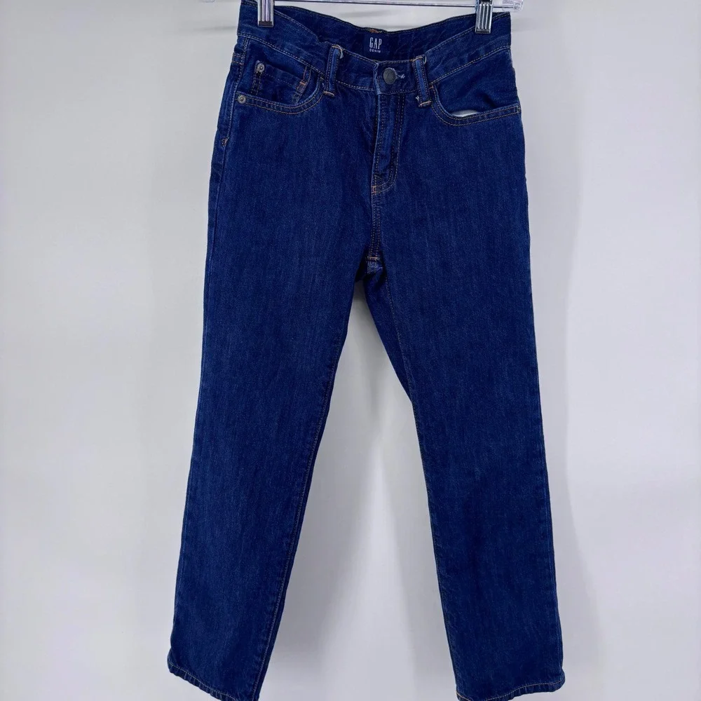Gap Denim Jeans Kid's Size 10 Dark Wash Regular Fit Original Blue